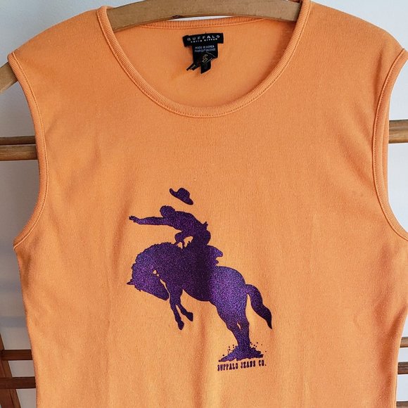 Buffalo Sleeveless T-Shirt Size L - Picture 1 of 2